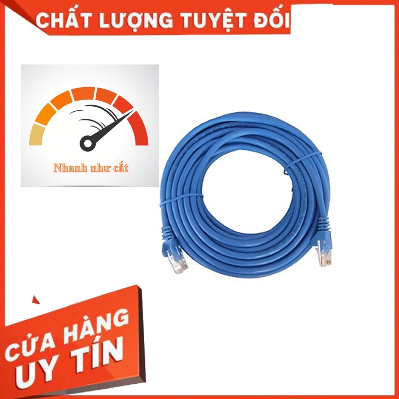 Dây mạng Cat6 (cáp lan) bấm sẵn 2 đầu RJ45 dài 10m 20m 25m