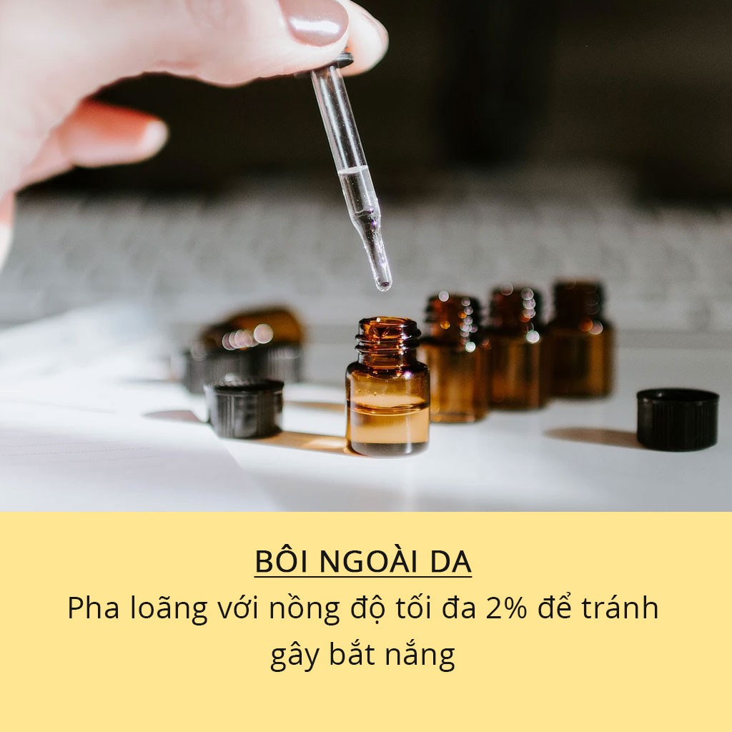 Tinh Dầu Vỏ Chanh (Lemon) - 100% Thiên Nhiên Nguyên Chất - Vitabox Natural Essential Oil