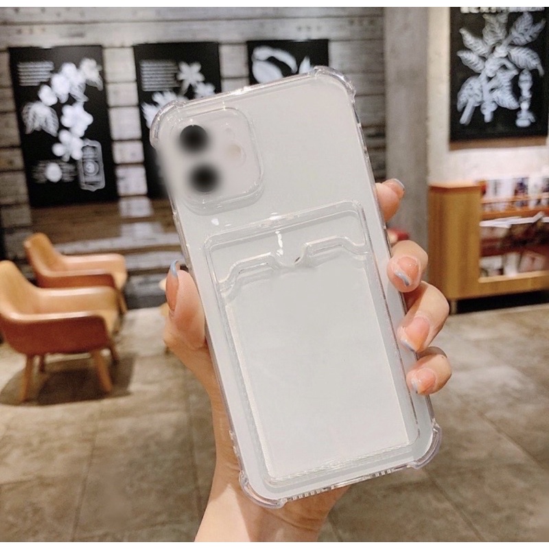 Ốp iPhone Trong Suốt Có Ngăn Đựng Card Thẻ Ảnh 6/6Plus/7/8/7P/8P/X/XsMax/11/11ProMax/12/12ProMax/13/13ProMax/14/14ProMax