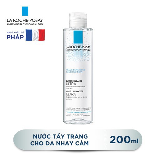 Nước tẩy trang cho da nhạy cảm La Roche-Posay Micellar Water Ultra Sensitive Skin 200ml