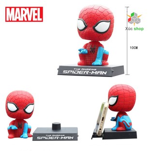 Giá đỡ điện thoại - Đồ chơi Lắc đầu - Mô hình Người nhện - Spider Man