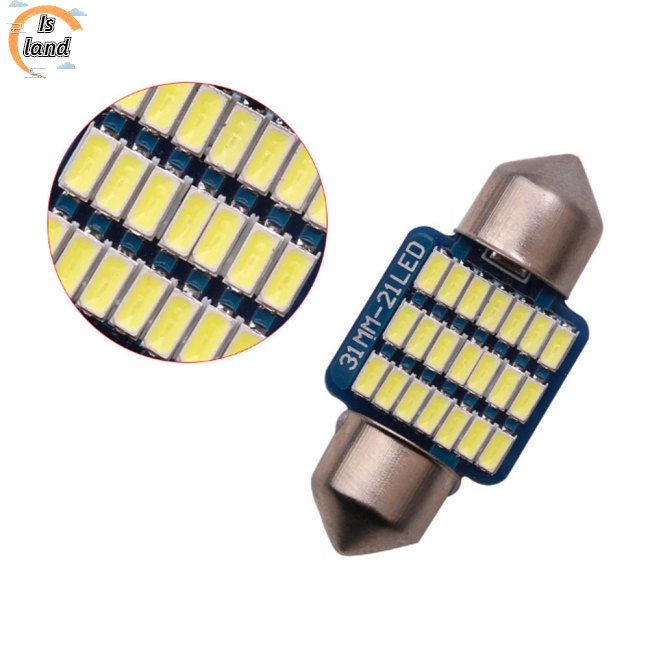 1 Cặp Đèn Led Đọc Sách Hai Đầu 31mm-3014 Trang Trí Nội Thất Xe Hơi