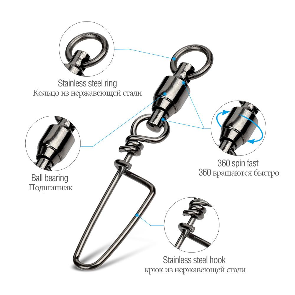 Móc Khóa Ma Ní Câu Cá Bằng Thép Không Gỉ Chịu Lực Tốt Bền Bỉ