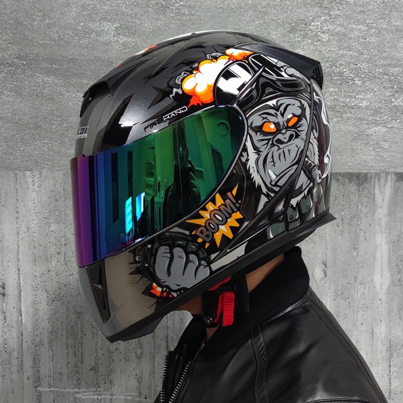 Mũ Bảo Hiểm Xe Máy Có Lớp Lót Có Thể Giặt Được Với Ống Kính Kép Phong Cách Nhanh Chóng Casco Casque Moto DOT