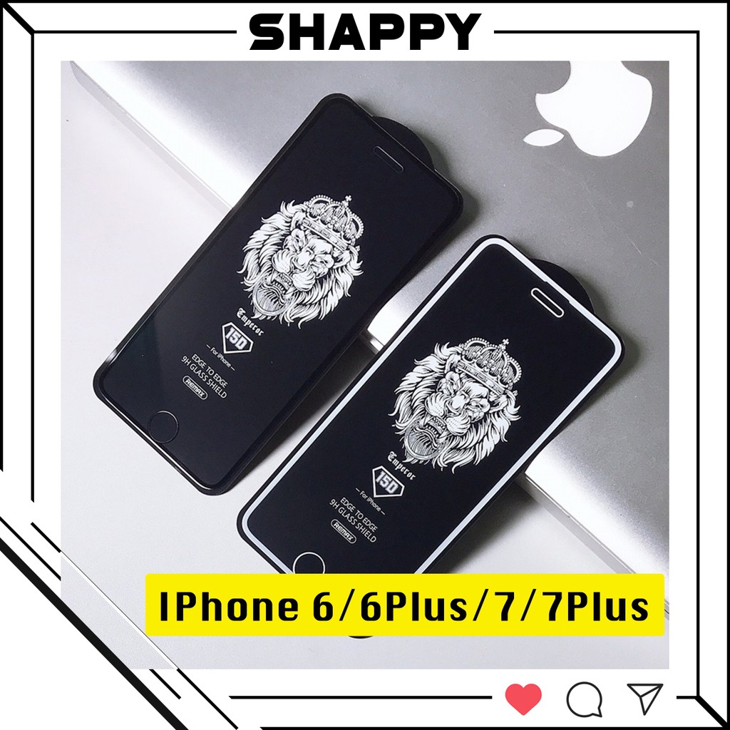 Kính Cường Lực IPhone Remax 15D Bóng Full Màn Các Dòng 6/6P/7/7P/8/8P [Shappy Shop]