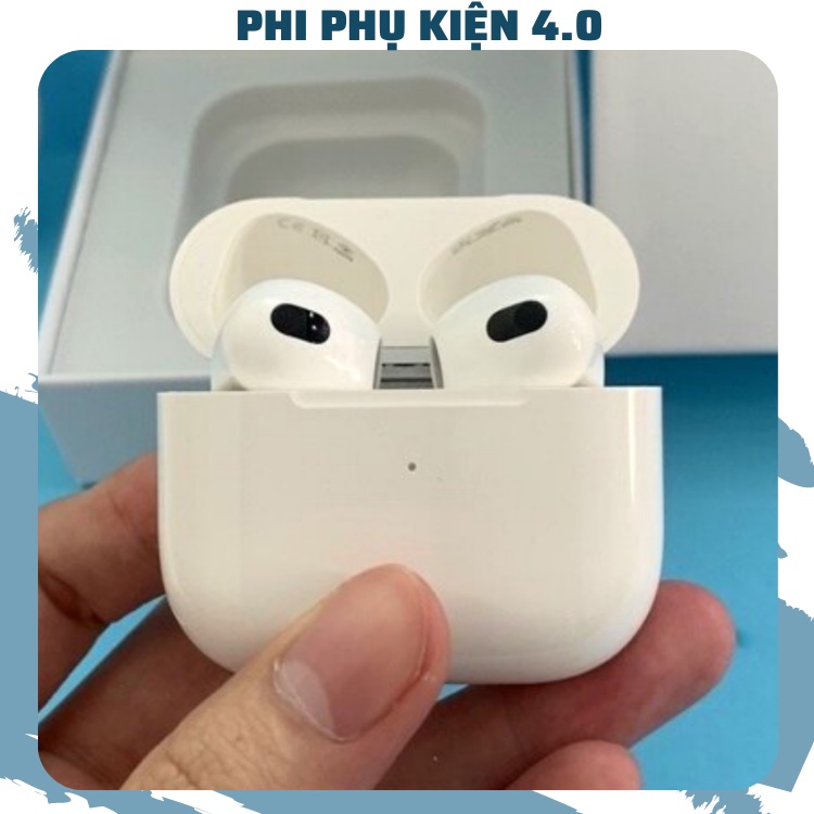 Tai Nghe Bluetooth Air Thế Hệ 3 Đa Chức Năng Setting - Định Vị - Đổi Tên - Hỗ Trợ Sạc Không Dây Pin Sử Dụng Lên Đến 4h.