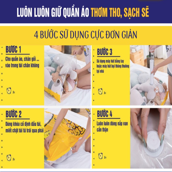 Bộ máy hút và 10 túi hút chân không bảo quản vật dụng,quần áo đa năng