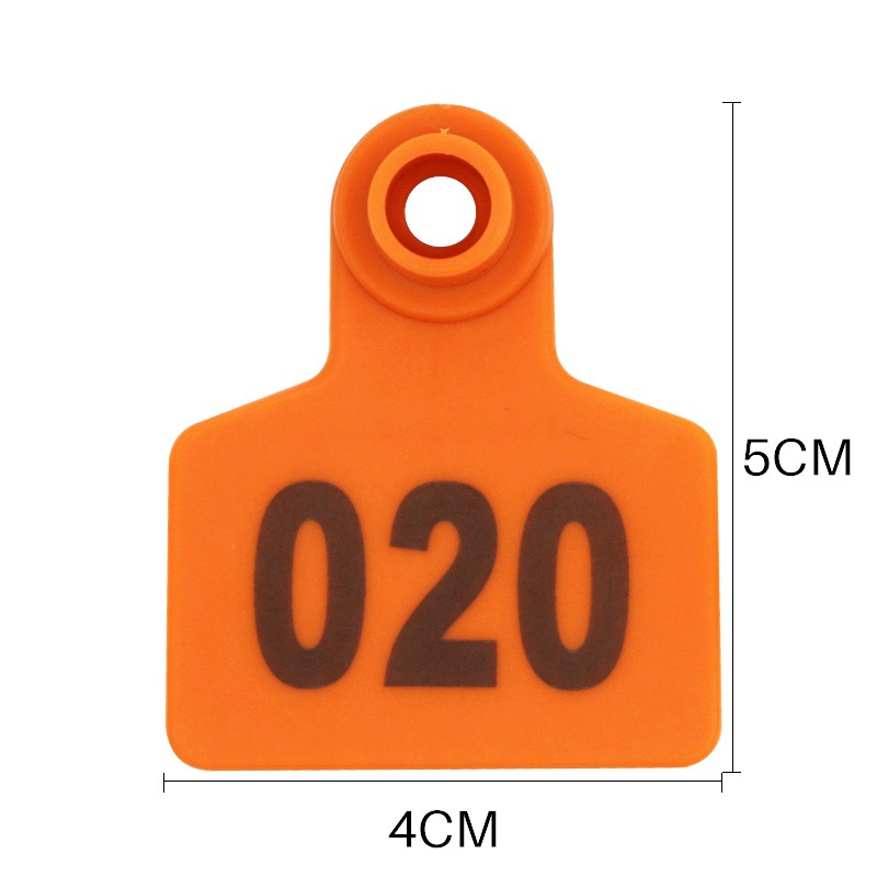 Bộ 100 Thẻ đeo tai có đánh số,Thẻ đeo tai phù hợp động vật như bò dê heo nhập khẩu hàng chất lượng