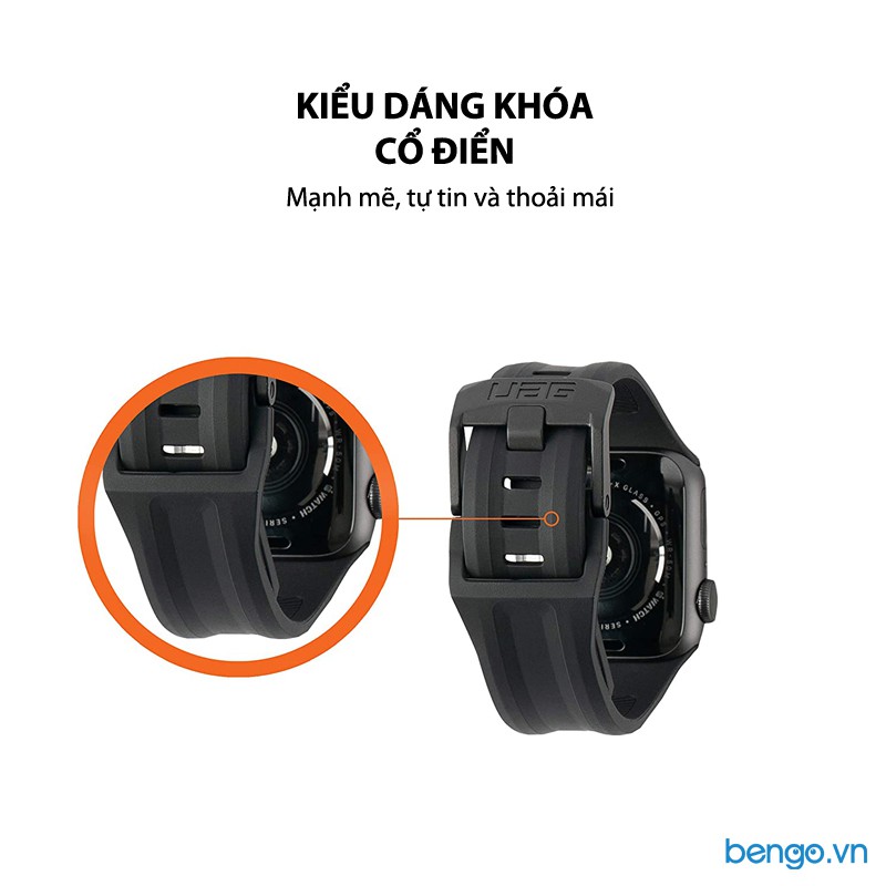 [Mã ELTECHZONE giảm 6% đơn 500K] Dây đeo Apple Watch 42mm &amp; 44mm UAG Scout Silicone