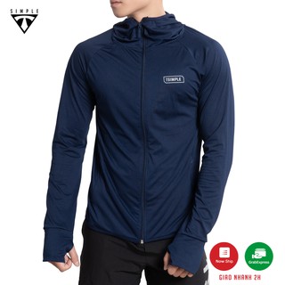 Áo Khoác Nam TSIMPLE vải thun dệt kim cương chống nắng tia uv thoáng mát co giãn màu navi