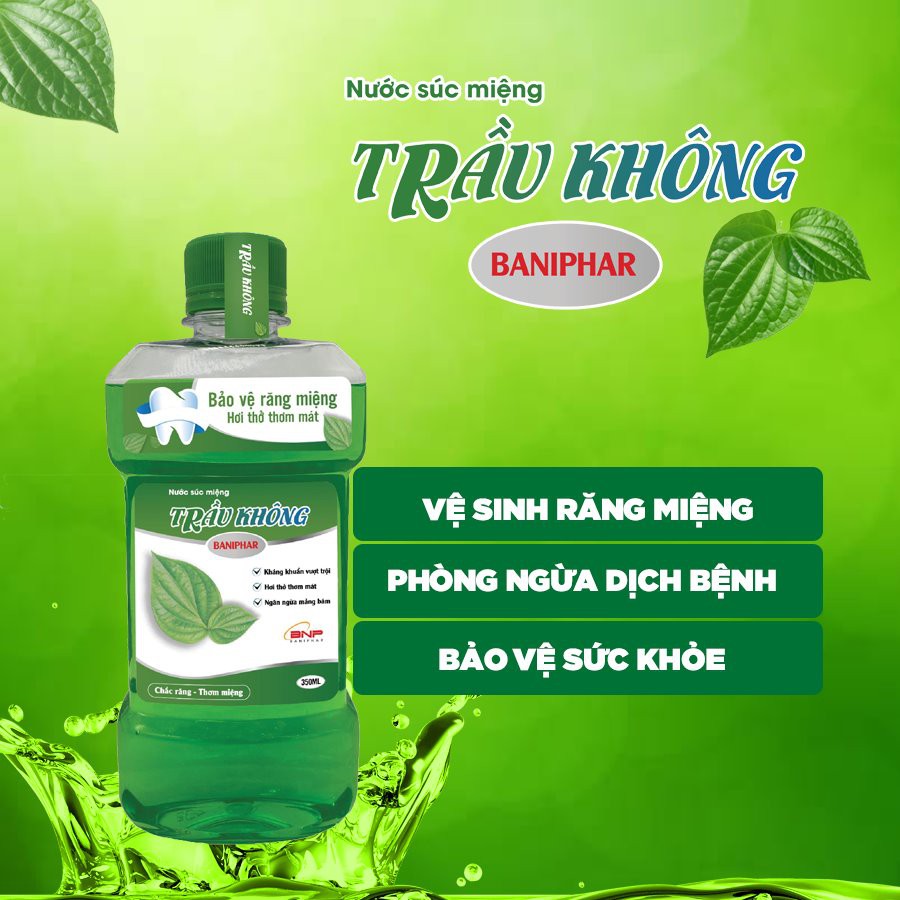 Nước Súc Miệng Trầu Không Baniphar 350ml