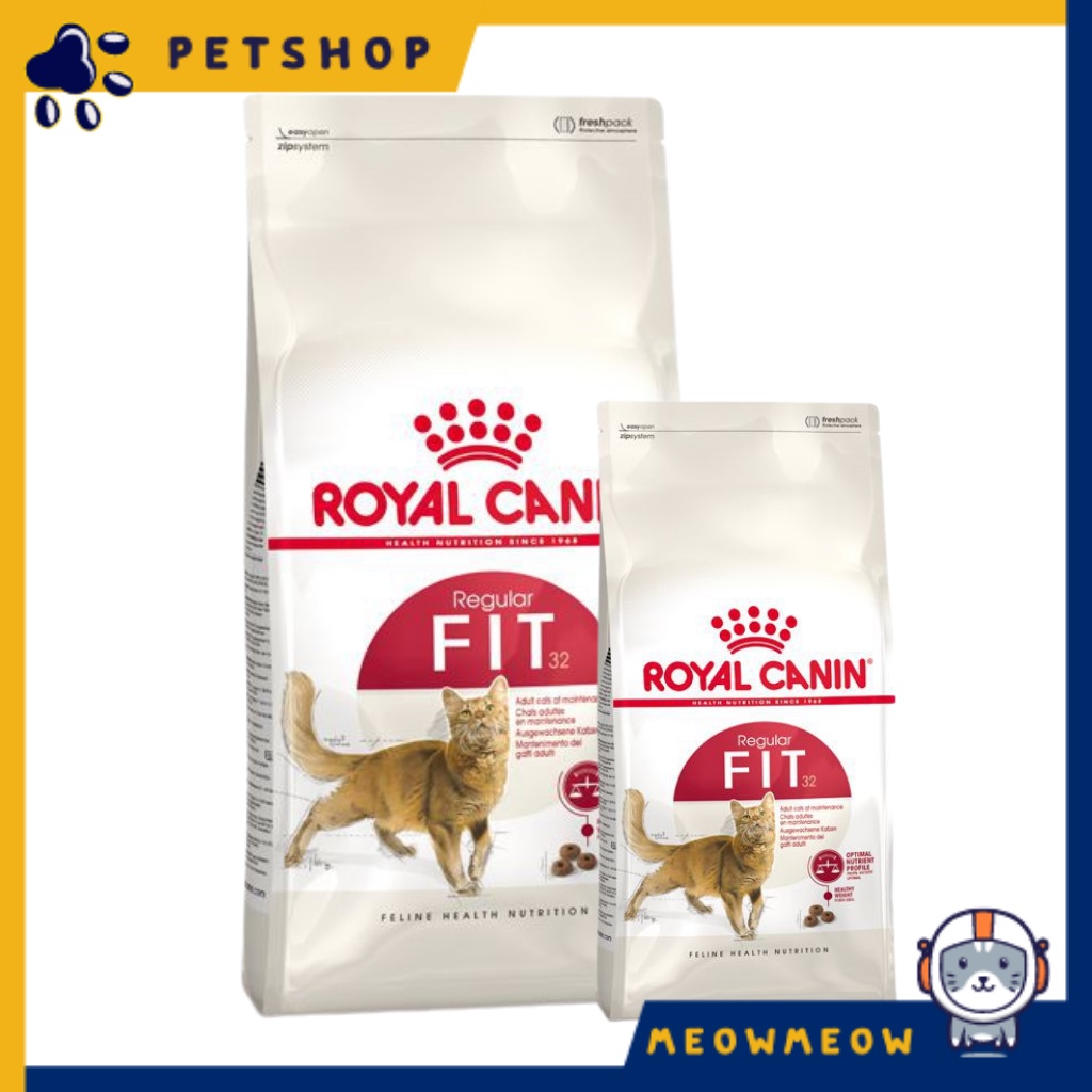 Thức ăn cho mèo Royal Canin Fit 32 | Túi 2KG | Hạt dinh dưỡng dành cho mèo.