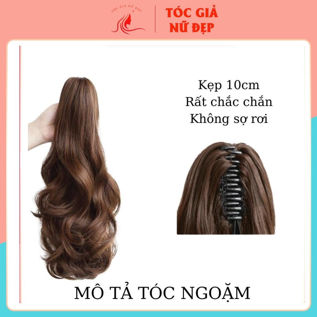 Tóc giả nữ đẹp ngoặm xoăn dợn 55cm , sợi tơ cao cấp, MÃ N44