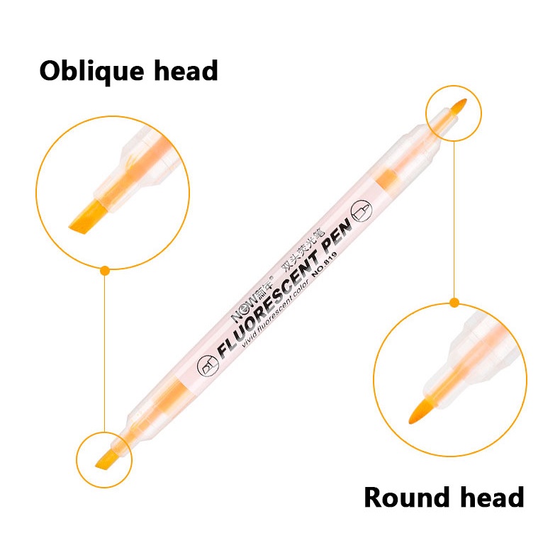 6 / 12 Màu Bút Đánh Dấu Hai Đầu