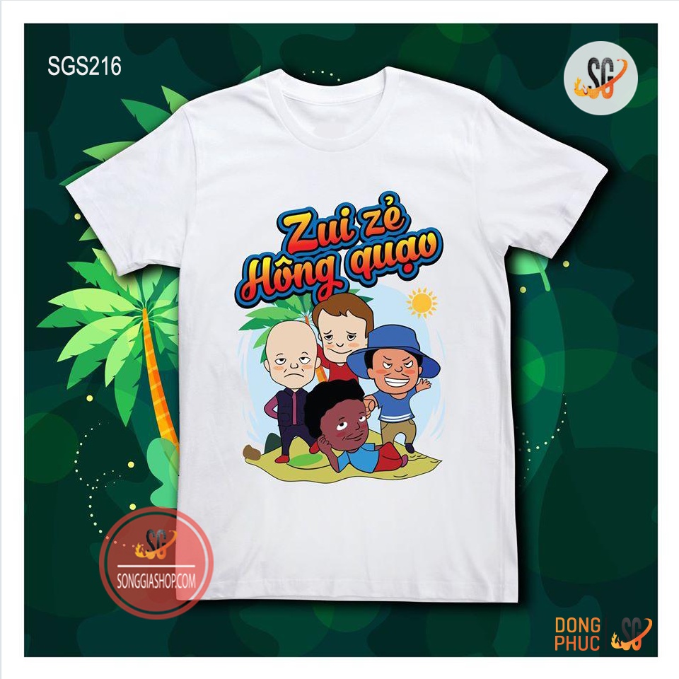 Áo thun nhóm nam nữ hội lớp đồng phục teambuilding phông unisex thun cotton 4 chiều dày dặn | DONGPHUCSG