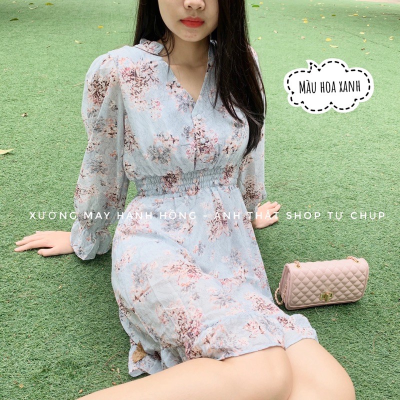 Váy dài tay đuôi cá tiểu thư cực xinh ảnh video thật - Xưởng may hạnh hồng | BigBuy360 - bigbuy360.vn