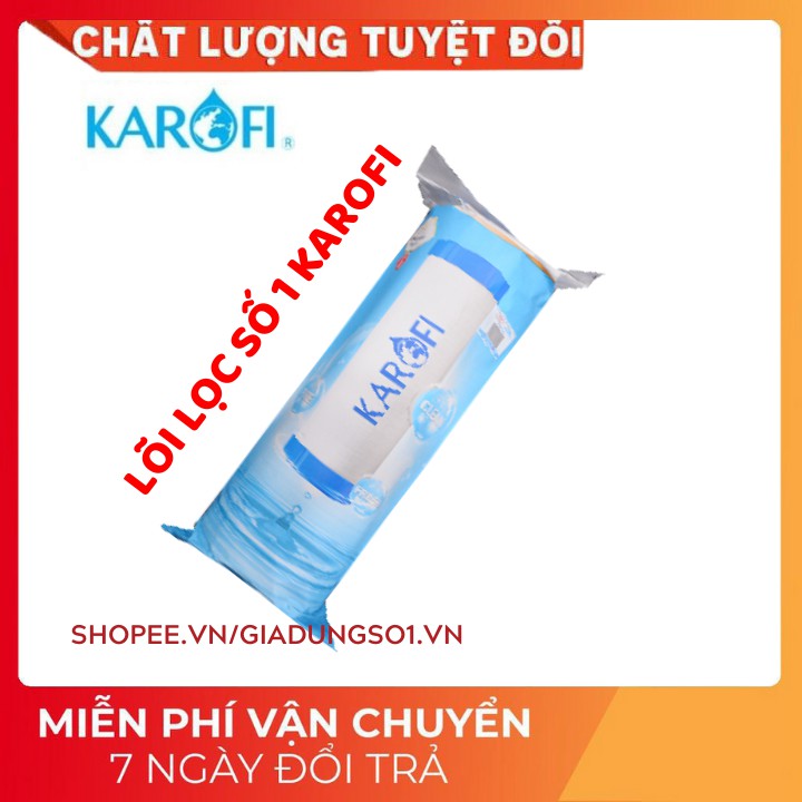 [Bán Chạy] FREESHIP 4 LÕI LỌC NƯỚC KAROFI | GỒM 2 SỐ 1, 1 SỐ 2, 1 SỐ 3