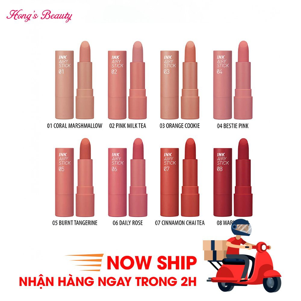 Son Peripera Ink Airy Stick lì mịn, lên màu chuẩn - HONGS BEAUTY