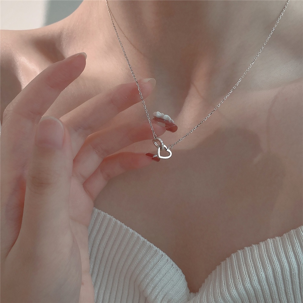 Vòng cổ Mặt Trái Tim Thời Trang Cho NữYanqueens Quà tặng trang sức