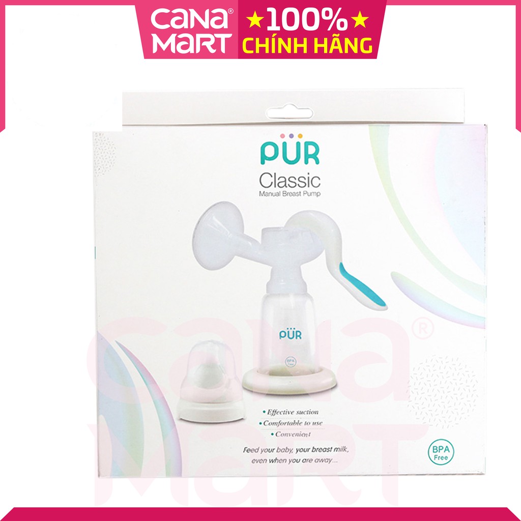 [MUA 1 TẶNG 1] Máy hút sữa cầm tay PUR không chứa BPA, Máy gọn nhẹ, dễ sử dụng, hiệu quả cao (6206)