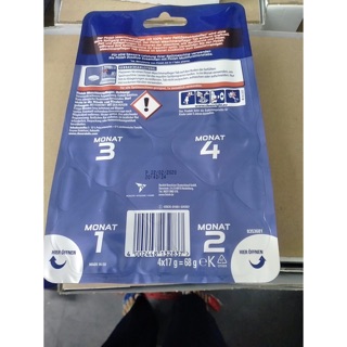 Viên vệ sinh máy rửa bát Finish vỉ 4 Viên