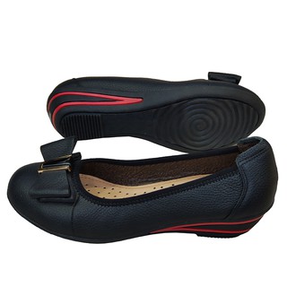 Giày nữ búp bê đế xuồng 5cm TiTi ĐÔ da bò thật thời trang cao cấp GBBN2037a