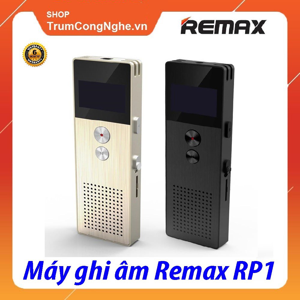 [Mã ELMS4 giảm 7% đơn 500K] Máy Ghi Âm Remax RP1 Voice Recorder Tặng Tai Nghe Chính Hãng