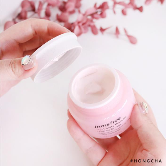 Bộ dưỡng trắng da dưỡng ẩm từ hoa anh đào đảo Jeju innisfree Cherry Blossom Hàn Quốc 50ml [ Kem Ban Ngày + Kem Ban Đêm ]