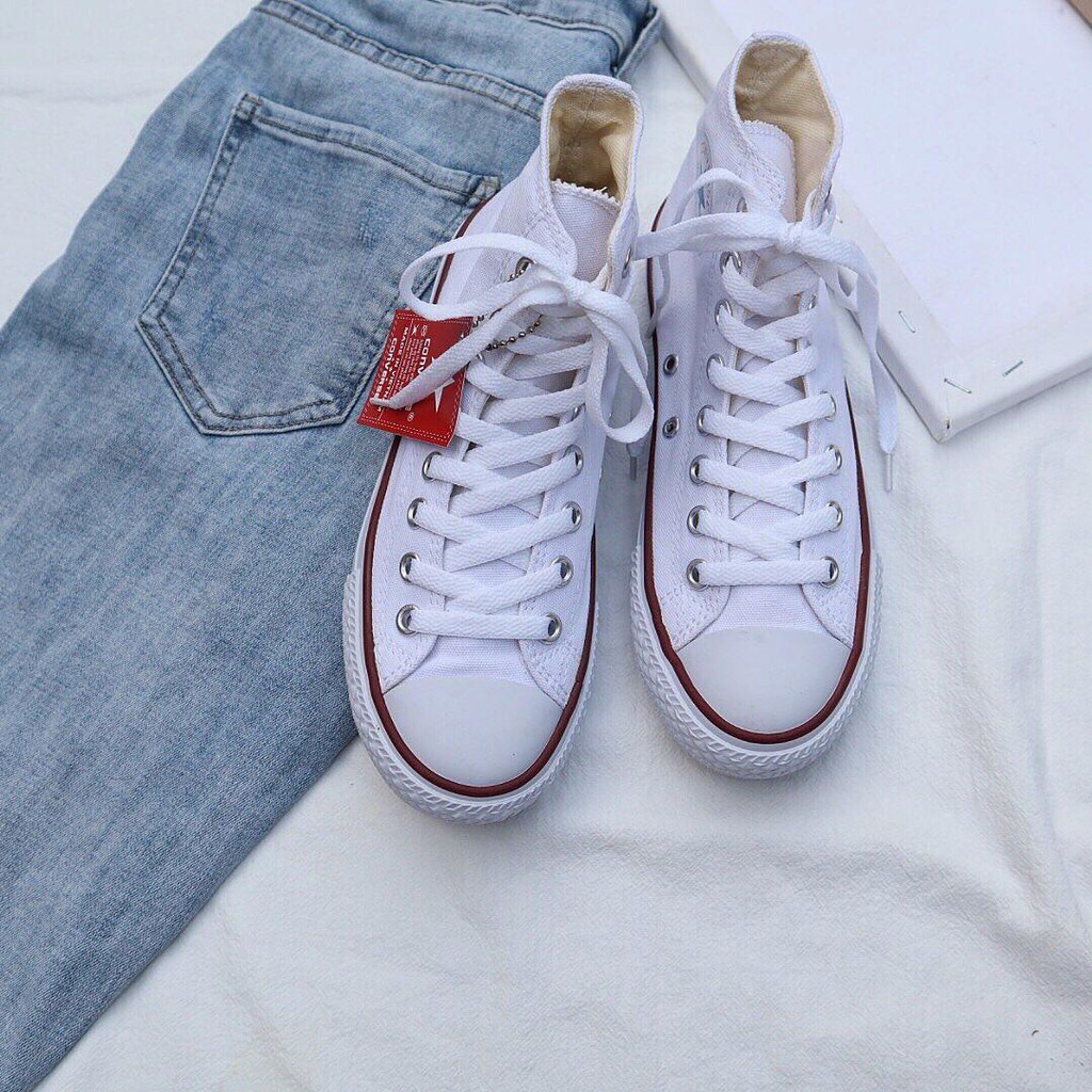 Giày CV Classic cổ cao nam nữ, Sneaker CV cổ cao basic đế bằng