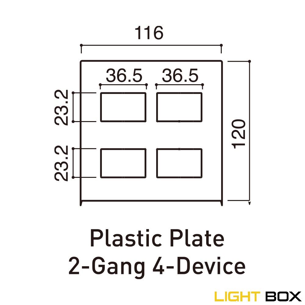 Mặt dùng cho 4 thiết bị màu bạc Panasonic