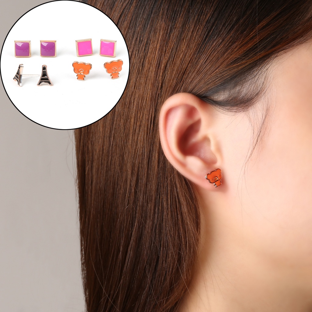 Khuyên tai BEADIA phối hạt nhiều phong cách thời trang Hàn Quốc cho nữ
