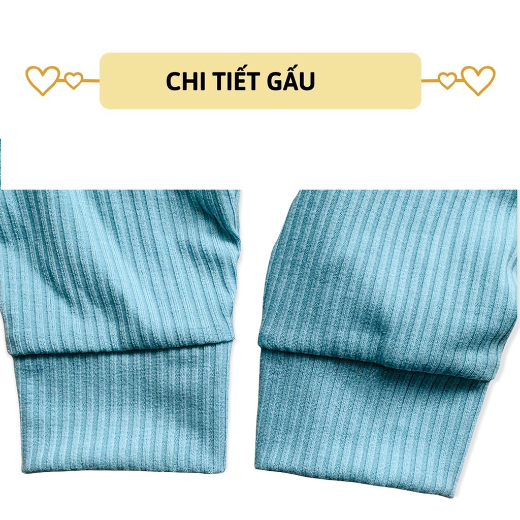 quần thun gân cho bé trai bé gái quần dài len tăm legging hàn 2 túi cho bé lili.kids QCD05