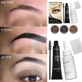 Bộ thuốc nhuộm màu lông mày trang điểm kèm mascara chuốt mi 3 màu sắc tùy chọn chống thấm nước lâu trôi