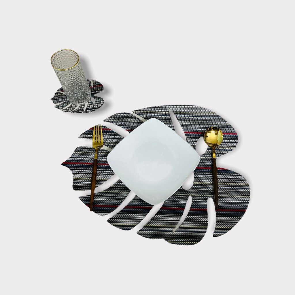 Tấm lót bàn ăn cách nhiệt chữ nhật size 30x45cm cao cấp có sẵn 9 màu, Nhựa PVC Miếng trải bàn ăn
