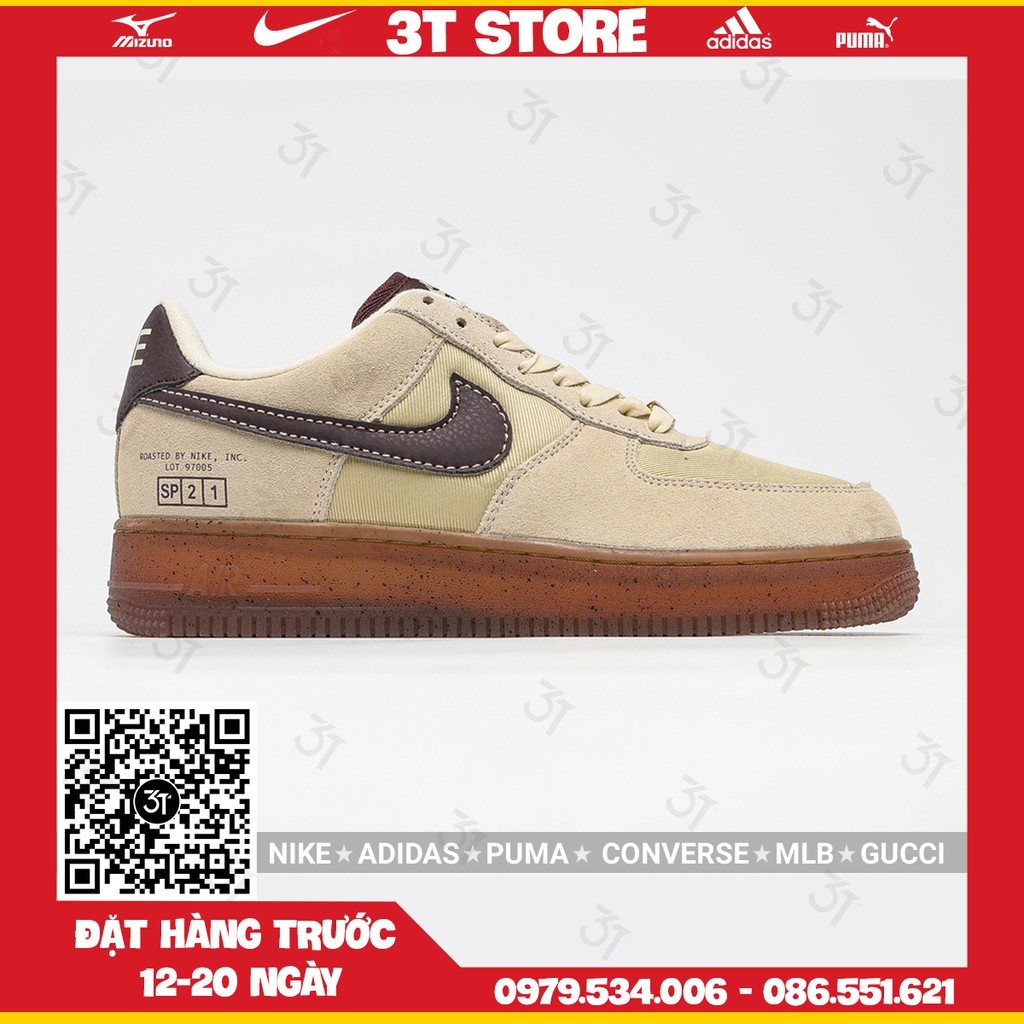 GIÀY SNEAKER MÃ SẢN PHẨM_Nike Air Force 1 '07 LV8 “BEACH/MAHOGANY-GRAIN” NHIỀU MÀU PHONG CÁCH FULLBOX + FREESHIP