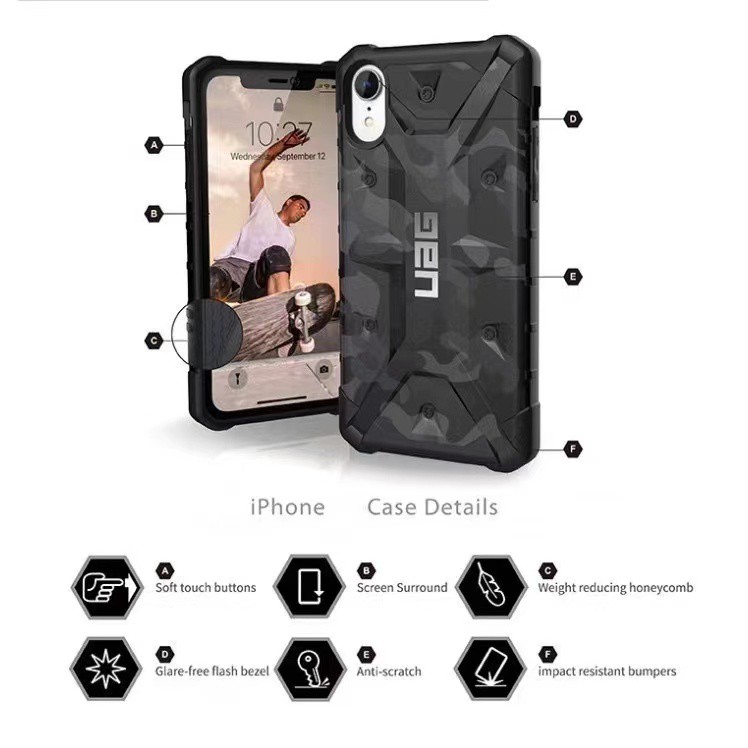 Ốp điện thoại họa tiết rằn ri UAG cho Samsung S21 Plus Ultra S20 Ultra S20 Plus S10 Plus Note 20 Ultra Note 10 Plus