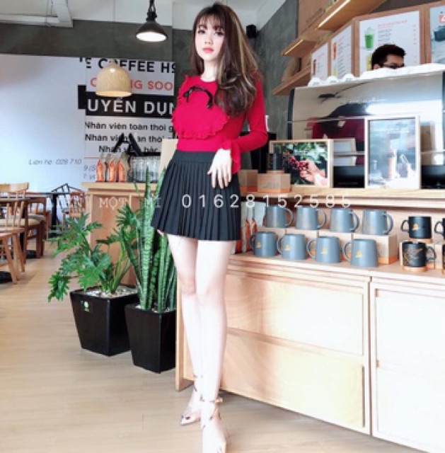 Áo thun tay loe khoang ngực hàng siêu chảnh