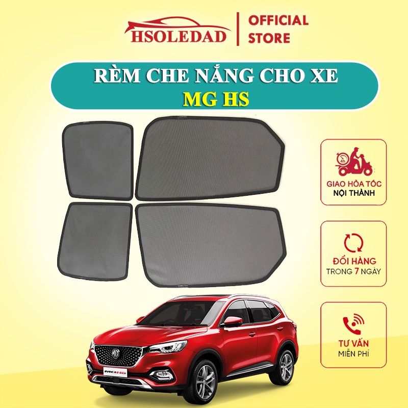 Rèm che nắng nam châm cho xe MG HS, bộ 4 tấm cho 4 cửa, hàng loại 1 cao cấp nhất, vừa khít kính