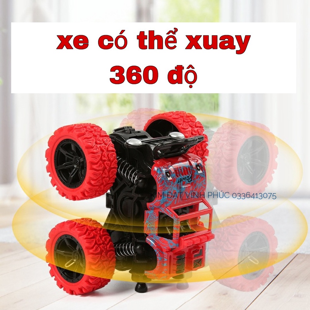 Đồ chơi xe địa hình quán tính . có thể quay 360° xe có nhiều màu để lựa chọn