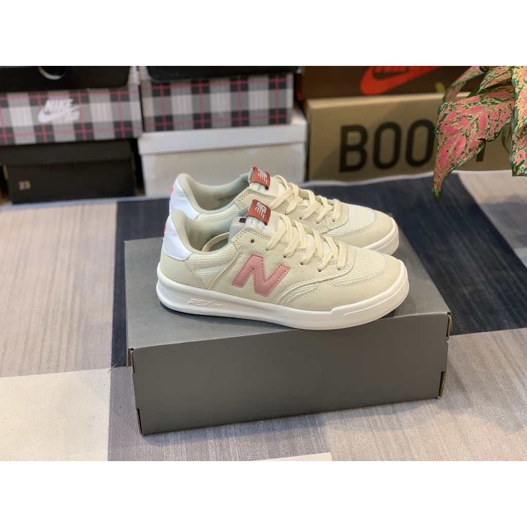 Giày thể thao nữ nb newbalance crt 300 màu trắng chữ hồng ôm chân hot hit - ảnh sản phẩm 5