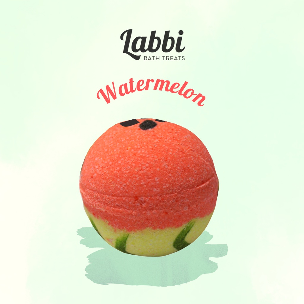 WATERMELON [Labbi] Bath bomb / Viên sủi bồn tắm / Bom tắm