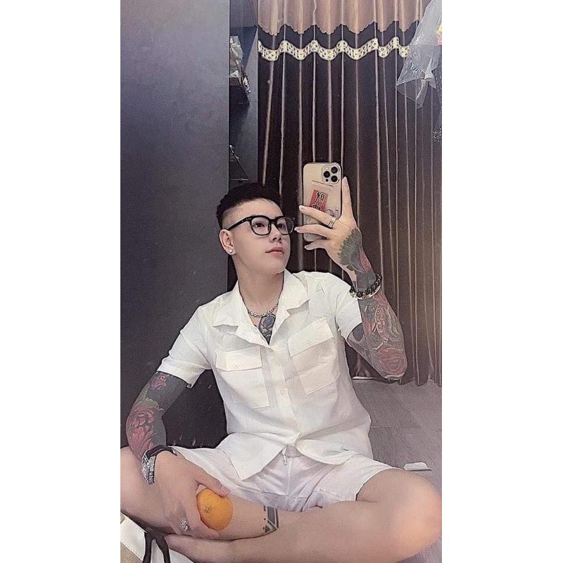 Bộ đũi cổ bẻ 2 túi ngực H1A876 | BigBuy360 - bigbuy360.vn