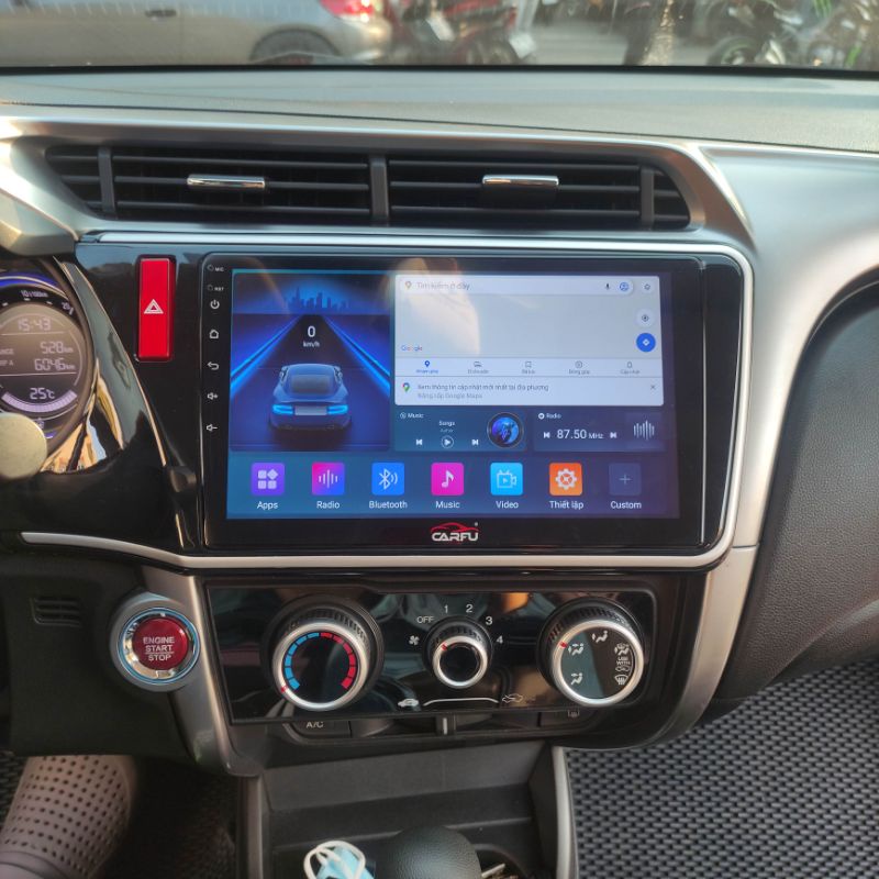Màn hình dvd android 10 inch theo xe honda city