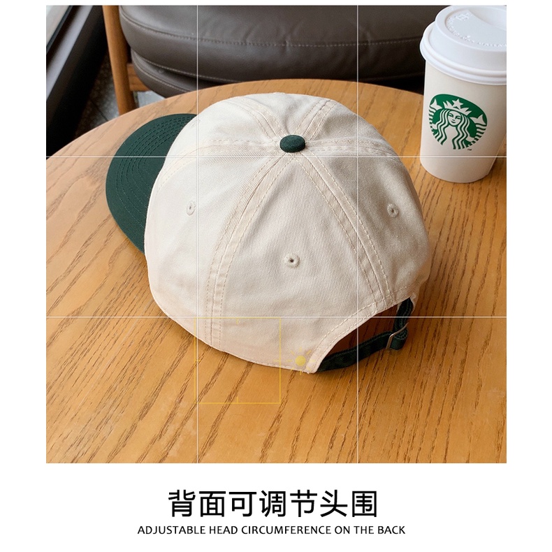 Mũ Lưỡi Trai Chất Liệu Cotton Mềm Màu Sắc Tương Phản Thời Trang Phong Cách Hàn Quốc Cho Nam Và Nữ