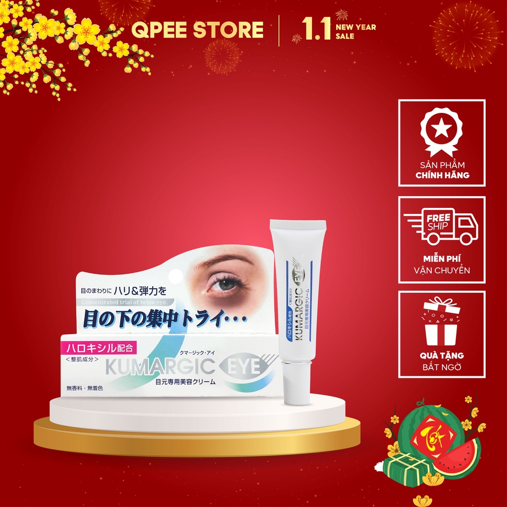 ✅[CHÍNH HÃNG] Kem ngăn ngừa thâm quầng mắt Kumargic Eye Nhật Bản - QPEESTORE