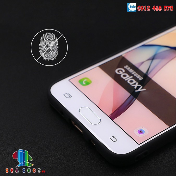 Ốp lưng Samsung Galaxy J7 Prime nhựa DẺO - đen - Kính cường lực 9D full màn hình - Kính chống vân tay