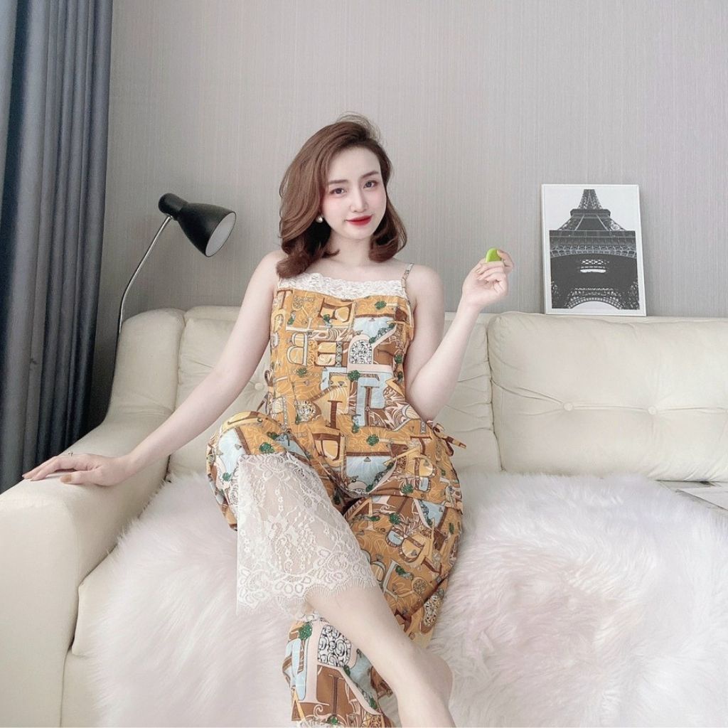 Đồ ngủ nữ❣️FREE SHIP❣️Đồ ngủ sexy lụa Satin cao cấp mềm mại xinh xắn &lt; 60kg