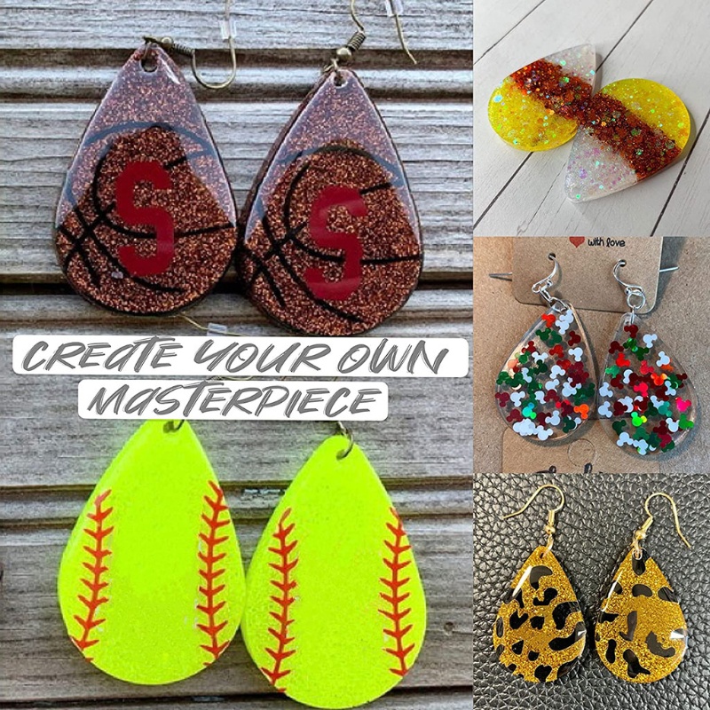 Khuôn Silicon Làm Móc Khóa Hình Giọt Nước Thời Trang