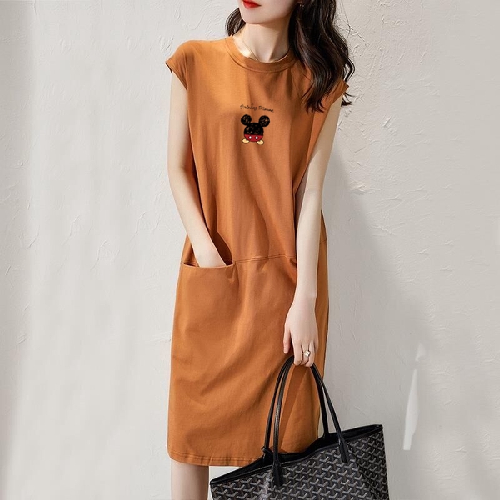 Đầm Sát Nách Dáng Dài Form Rộng Thời Trang Dành Cho Nữ | BigBuy360 - bigbuy360.vn