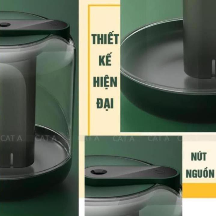 Máy phun sương tạo độ ẩm không khí - Khuyếch Tán Tinh Dầu Cỡ Lớn - Dung tích 1000ml - Có đèn ngủ và chế độ tự tắt